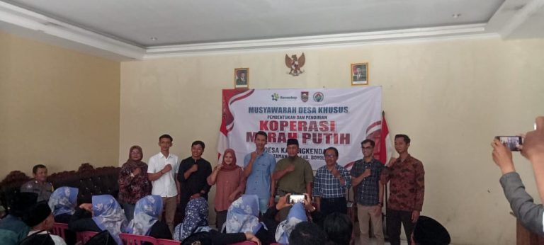 Desa Karang Kendal ,Siap sambut Koperasi Merah Putih