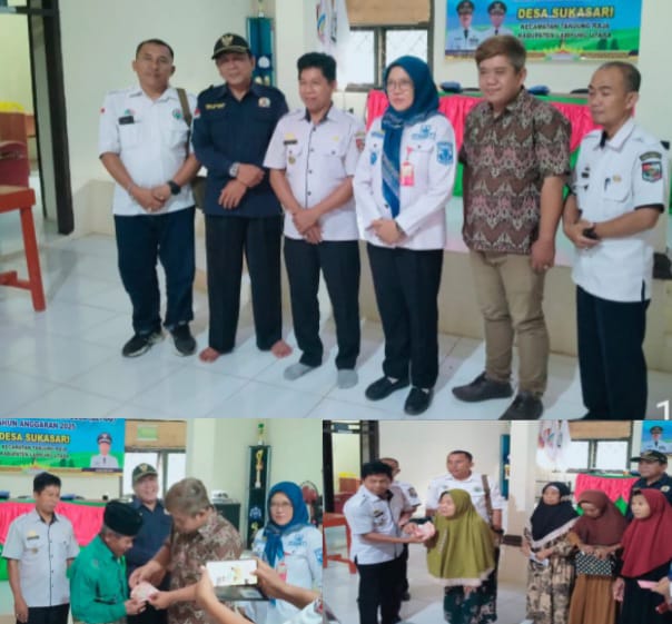 Pemdes Sukasari Kecamatan Tanjung Raja Kabupaten Lampung Utara Melaksanakan Pembagian BLT Tahap Ke 2