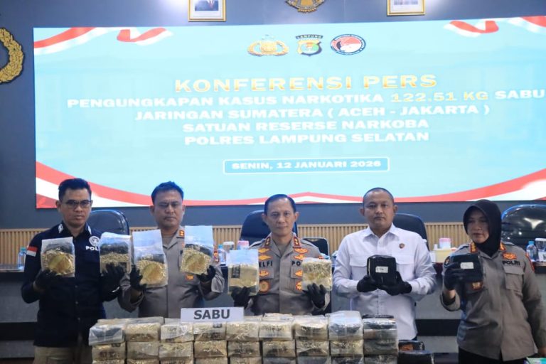 Sabu 122,5 Kg Sabu Dikamuflase Jengkol, Polisi Bongkar Jaringan Aceh–Jakarta di Bakauheni