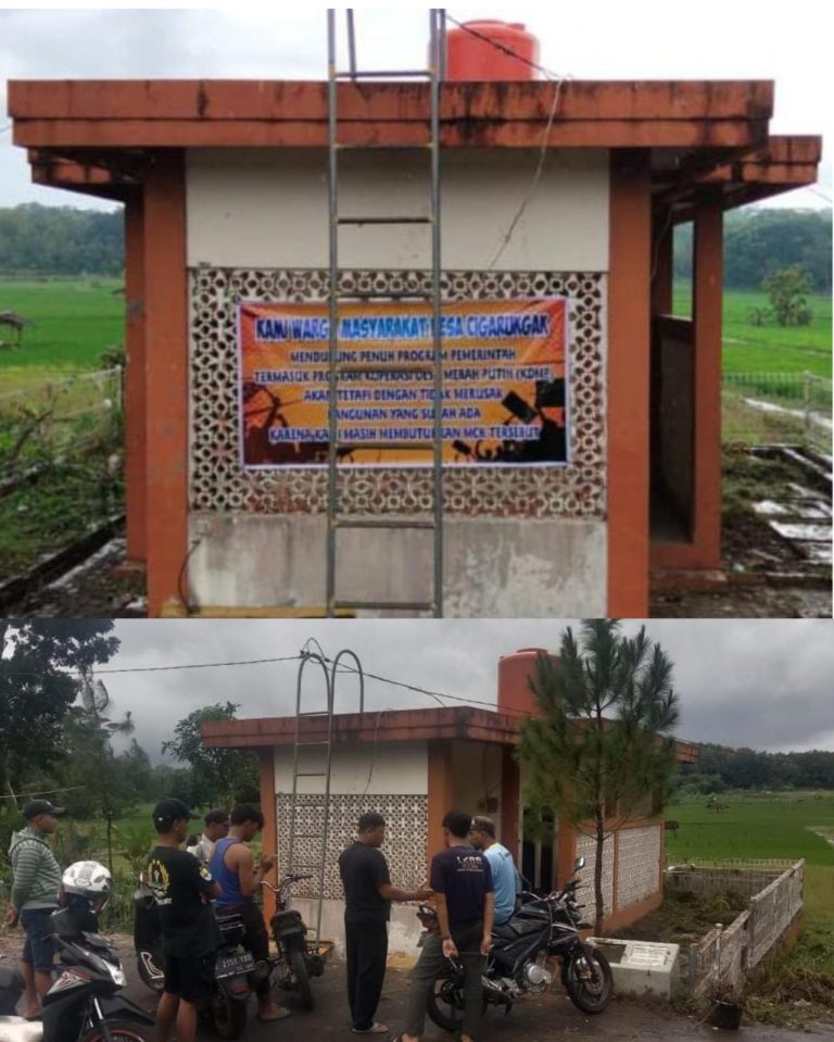 Warga Tolak Rencana Pembongkaran MCK Aset Negara Oleh Pihak Pemdes Cigarukgak, Ciawigebang Kabupaten Kuningan Jawabarat