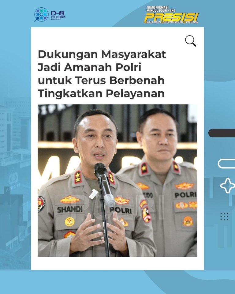 Polri Apresiasi Dukungan Publik, Tegaskan Tetap di Bawah Presiden RI