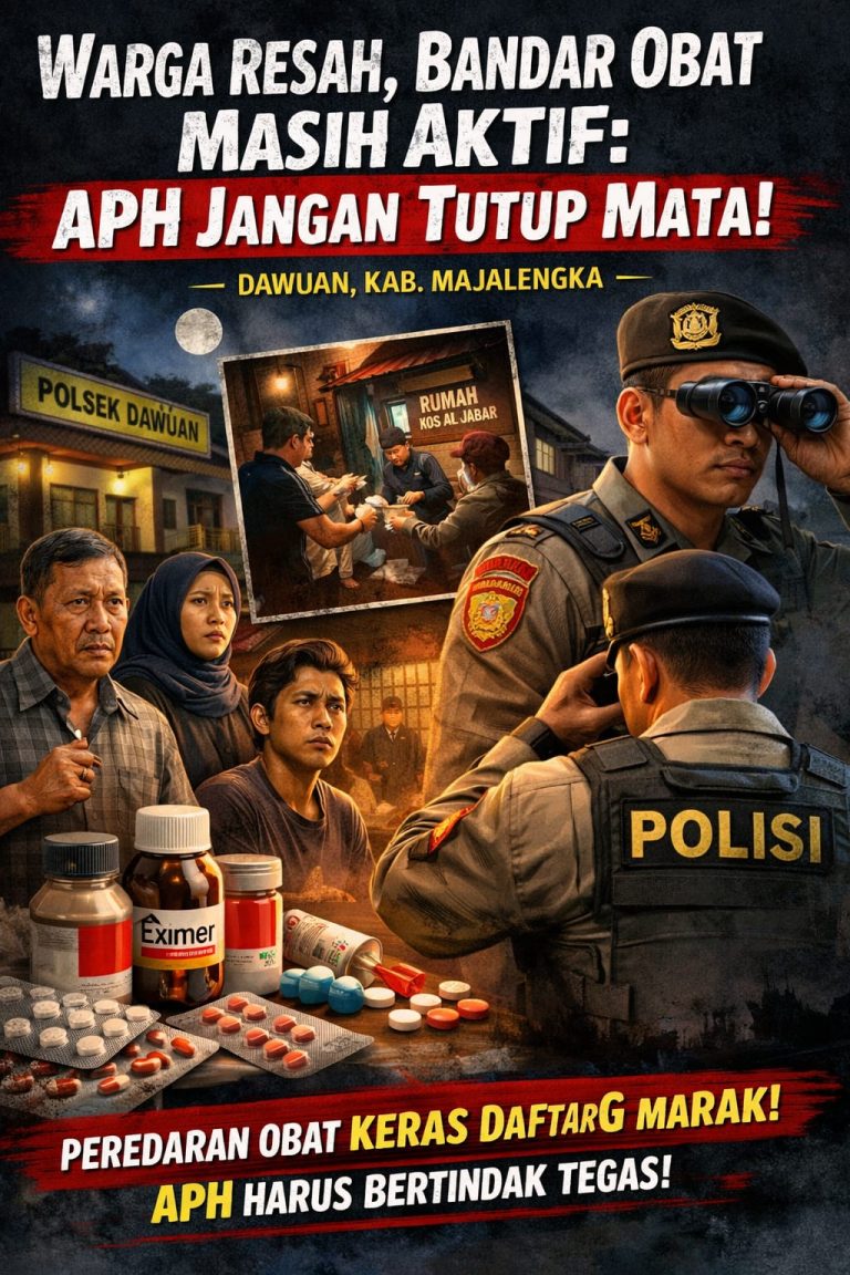 *Warga Resah, Bandar Obat Masih Aktif: APH Jangan Tutup Mata*