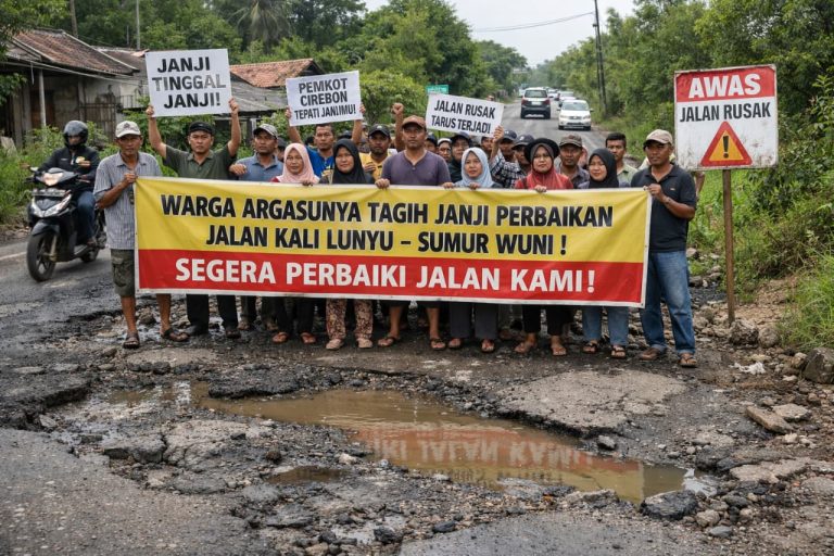 *Warga Argasunya Tagih Janji Perbaikan Jalan Kali Lunyu–Sumur Wuni, Desak Pemkot Cirebon Segera Bertindak*