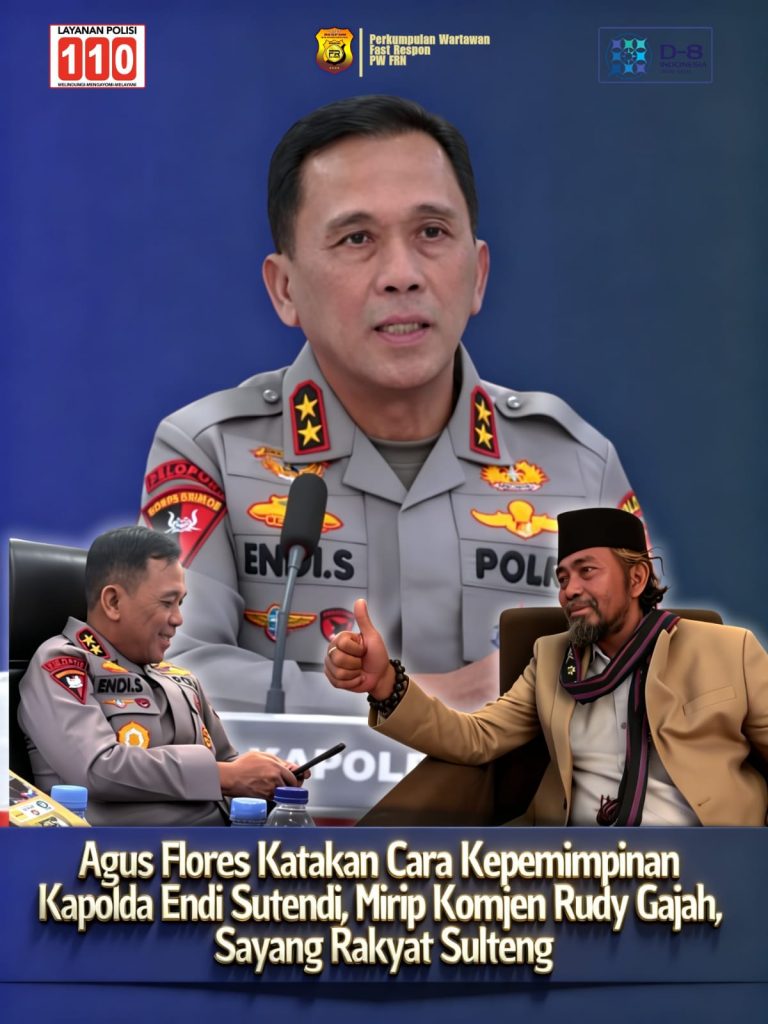 *Agus Flores Sebut Gaya Kepemimpinan Kapolda Sulteng Mirip Komjen Rudy Gajah: “Sayang Rakyat, Bekerja dengan Hati”*