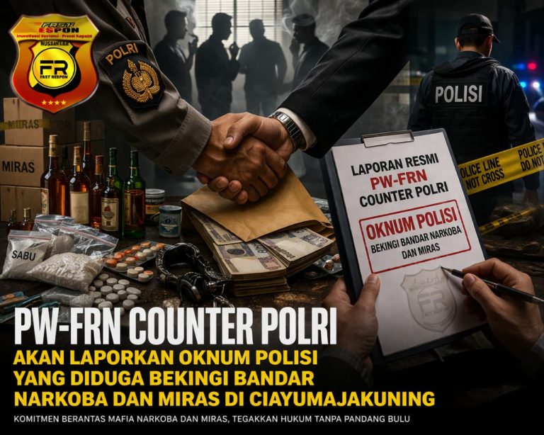 *PW-FRN Counter Polri Akan Laporkan Oknum Polisi yang Diduga Bekingi Bandar Narkoba dan Miras di Ciayumajakuning*
