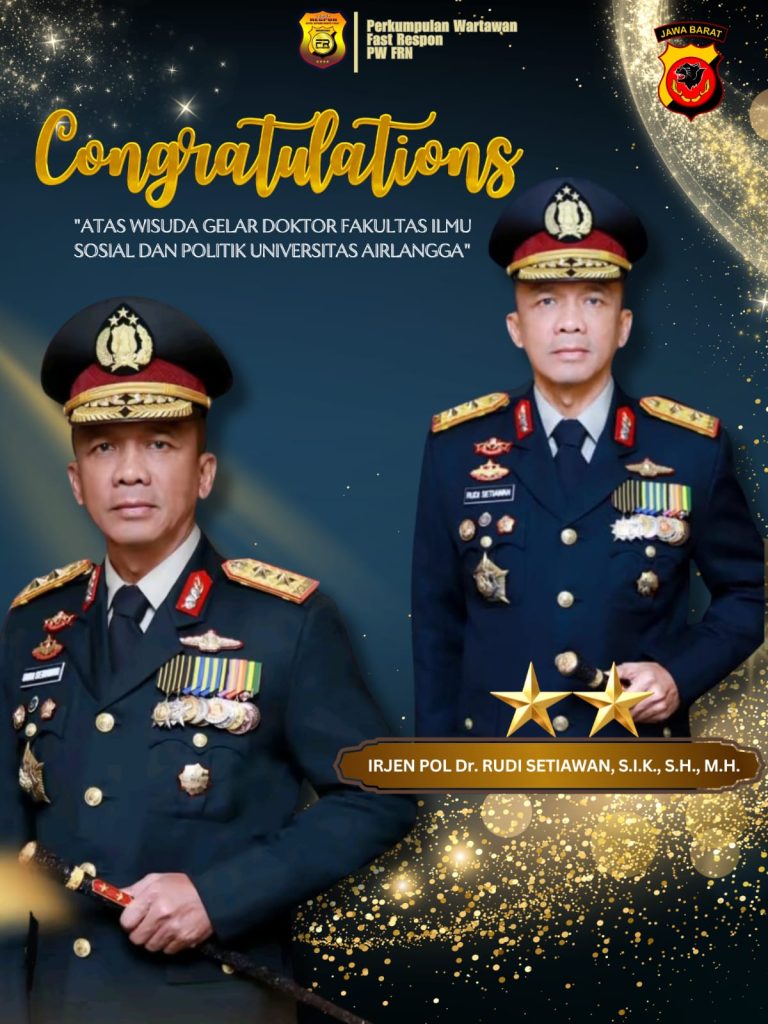 *Ketua Umum PW-FRN Agus Flores Beri Apresiasi atas Gelar Doktor Kapolda Jabar Irjen Pol. Dr. Rudi Setiawan*