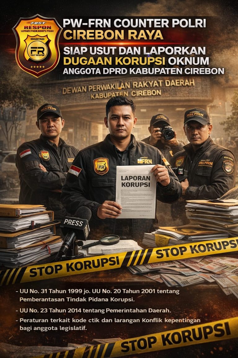 *PW-FRN Counter Polri Cirebon Raya Siap Usut dan Laporkan Dugaan Korupsi Oknum Anggota DPRD Kabupaten Cirebon*