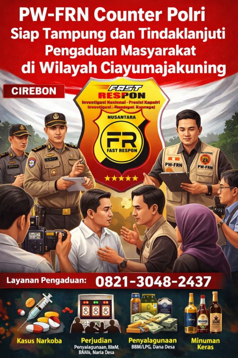 *PW-FRN Counter Polri Siap Tampung dan Tindaklanjuti Pengaduan Masyarakat di Wilayah Ciayumajakuning*