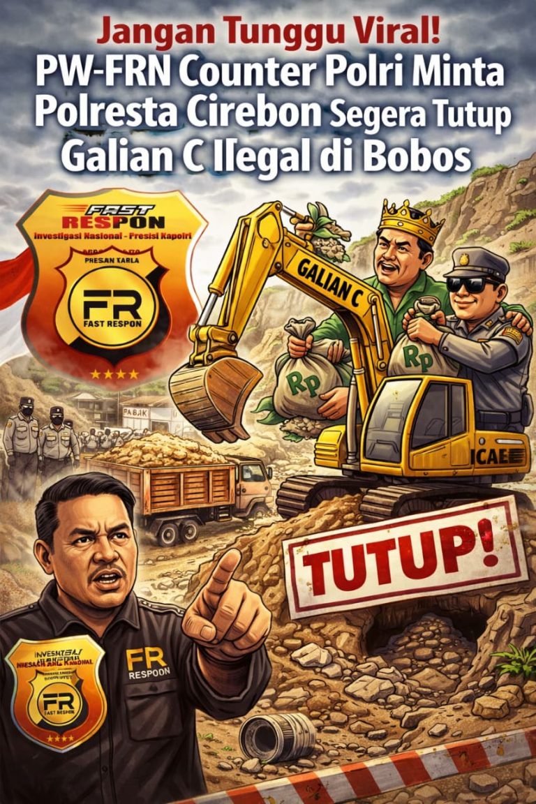 *Jangan Tunggu Viral! PW-FRN Counter Polri Minta Polresta Cirebon Segera Tutup Galian C Ilegal di Bobos*