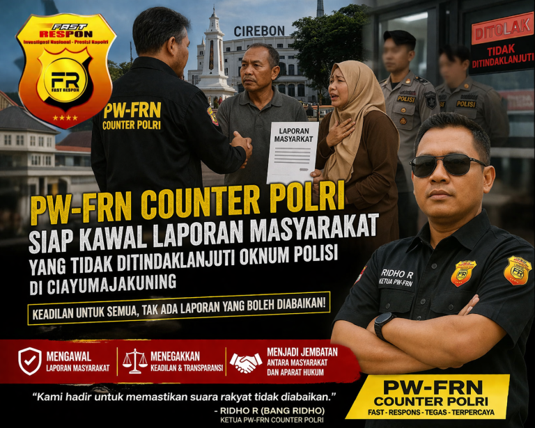 *PW-FRN Counter Polri Siap Kawal Laporan Masyarakat yang Tidak Ditindaklanjuti Oknum Polisi di Ciayumajakuning*