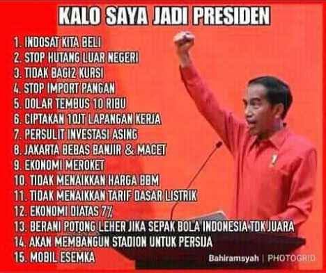 Janji Jokowi Janji Jokowi