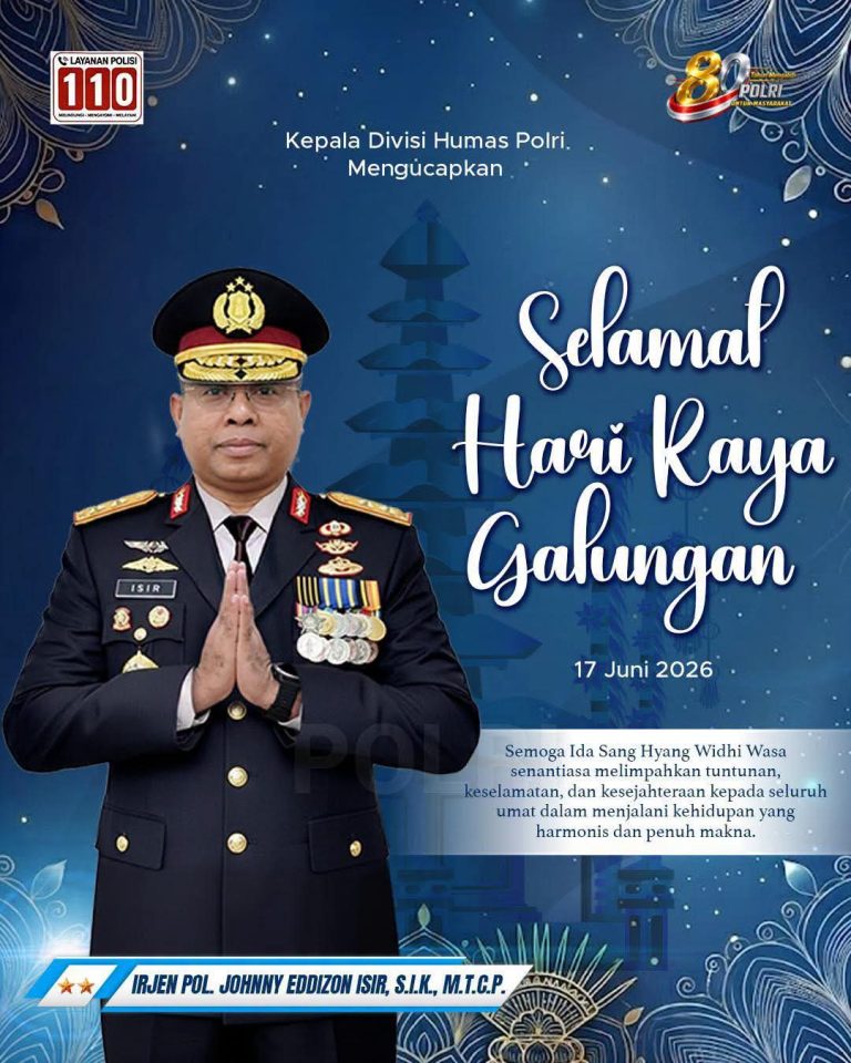 *Kadiv Humas Polri dan Keluarga Besar Divisi Humas Polri Ucapkan Selamat Hari Raya Galungan 2026*
